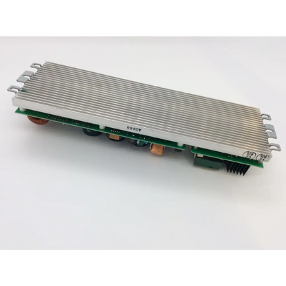 Silver aluminum heat sink with copper components and green circuit board on nayuta nb-272 nb-261 board