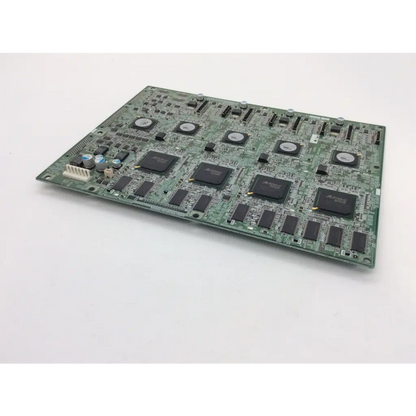Green circuit board control module nd25001-d013 hcmk-m1x with black integrated circuits and silver connectors