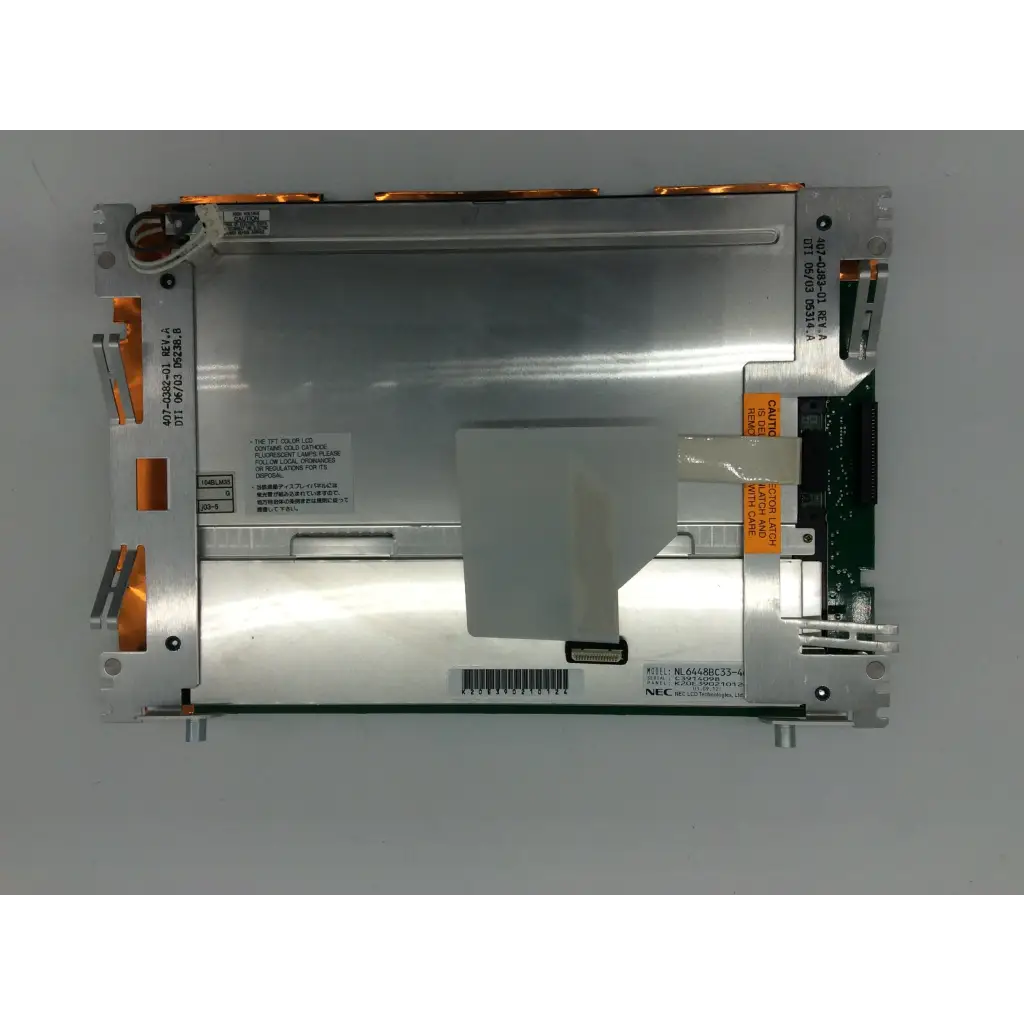 Silver-colored nec nl6448bc33-3 display panel k20d01184017 replacement board with metallic casing and visible circuitry