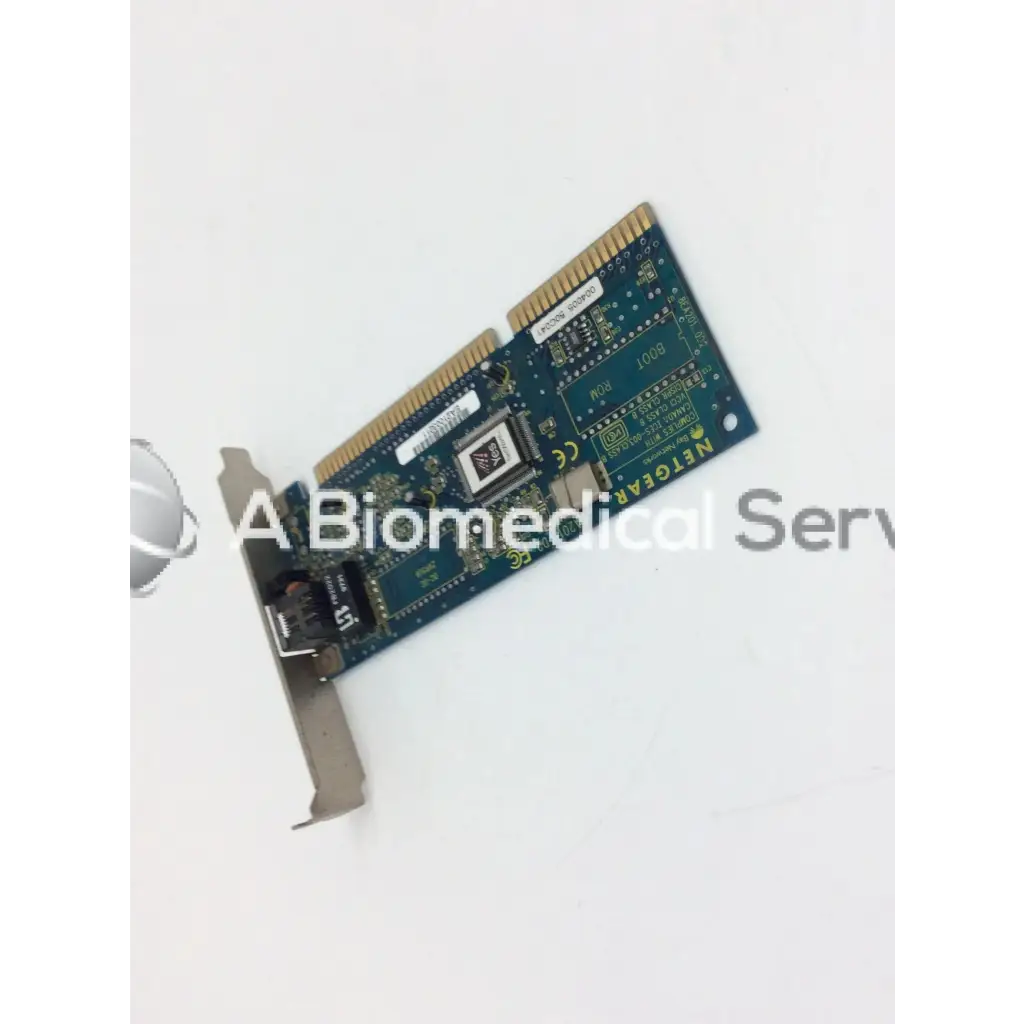 Netgear ea201 8ea201 0d2 isa network card with green circuit board and gold pcie connector for 1000 mbps ethernet