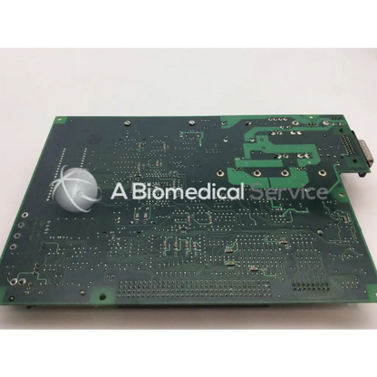 Green rectangular gap personality pcb board with silver components and white sphere by north american drager asm