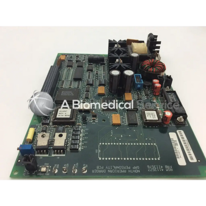 Green rectangular gap personality pcb board with black and orange components and white coiled cable for north american drager asm
