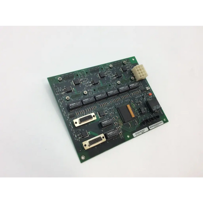 North american drager asm 4114376 fab 4114375 h board green pcb with black integrated circuits and gold connectors