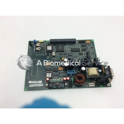 Green circuit board with black and silver components and red coil inductor for north american drager gap personality pcb