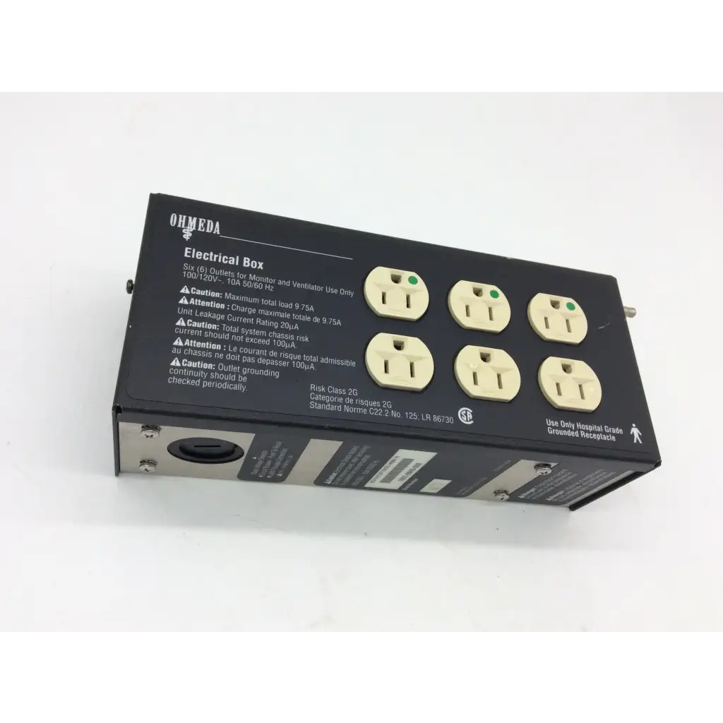 Load image into Gallery viewer, Ohmeda 1001-8945-000 6-Outlet Electrical Box Risk Class