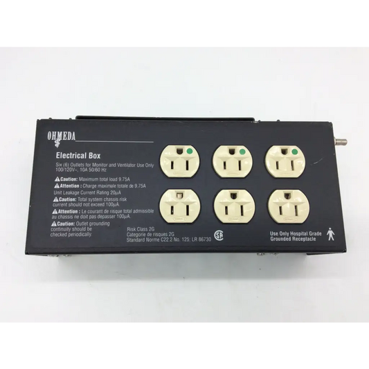 Ohmeda 1001-8945-000 6-Outlet Electrical Box Risk Class