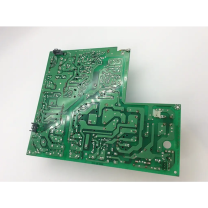 Green printed circuit board with silver traces and soldered components for ohmeda psa95 rev 01 power supply board