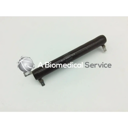 Ohmite 270-100m-538 black cylindrical vitreous enamel resistor with metallic end connectors for electrical applications
