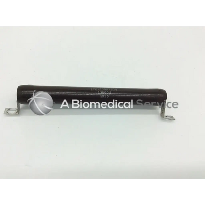 Ohmite 270-100m-538 black cylindrical vitreous enamel resistor with silver metal terminals at each end