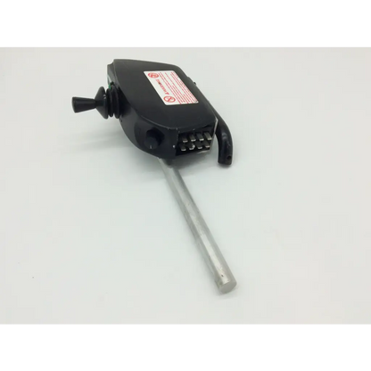 Black plastic pilot joystick d49637 control unit with metallic rod for pride mobility jet wheelchair use