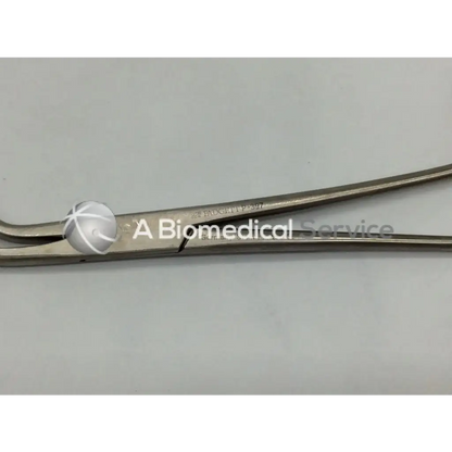 Padgett P-397 Lockwood abdominal demarcator stainless forceps 11mm wide with curved precision-designed stainless steel