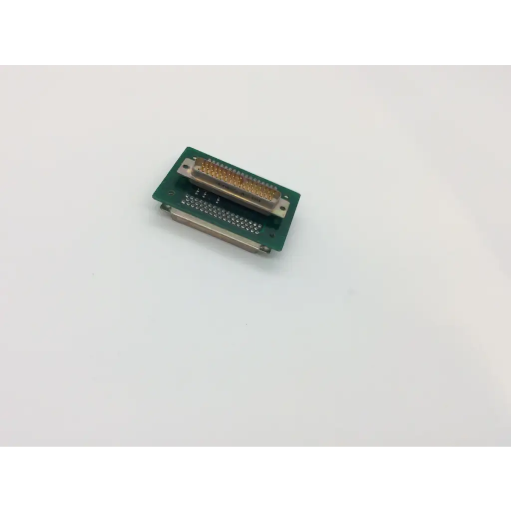 Green pcba adapter dge board by pbt technologies with metallic connector featuring gold-plated pins and silver housing
