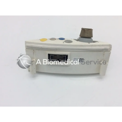Beige philips intellivue m4046-61402 patient monitor controller with colorful buttons and silver spherical controller dial assembly