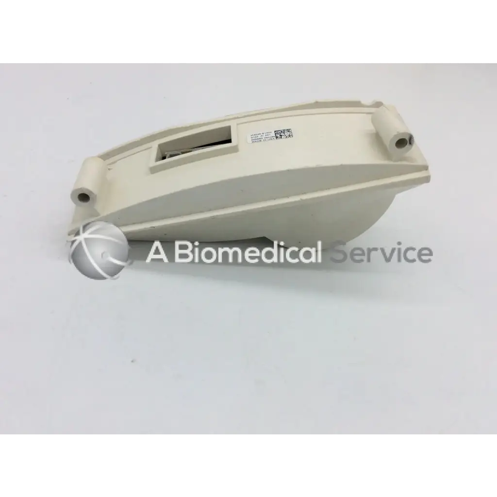 Beige plastic housing with integrated mounting holes and rectangular slot for philips intellivue m4046-61402 patient monitor controller dial assembly