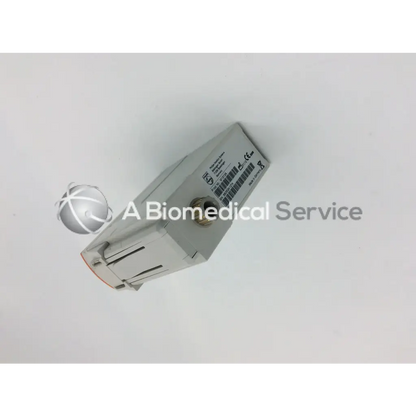 Gray rectangular philips m1012a continuous cardiac output monitoring module picco showing barcode and certification labels on side