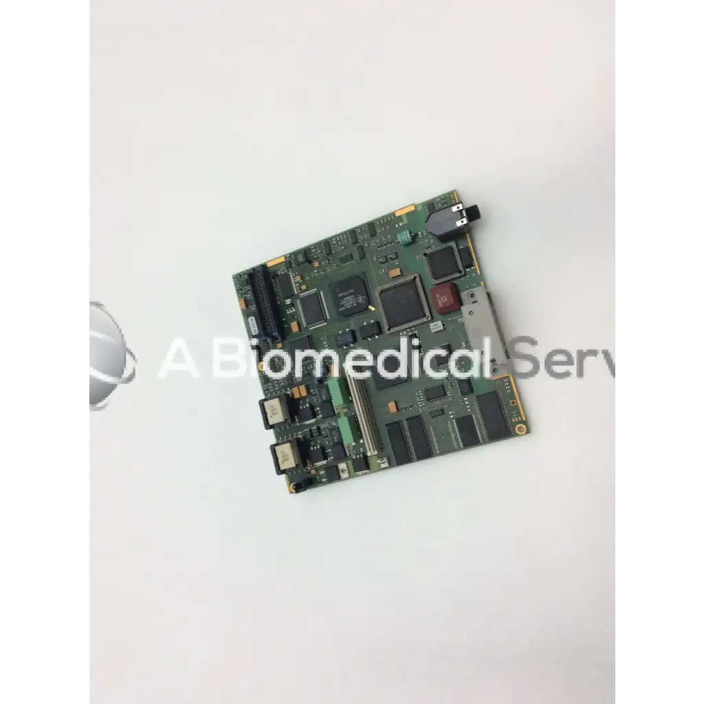 Philips M3046-66402 patient monitor circuit board green with black and silver electronic components for patient monitor