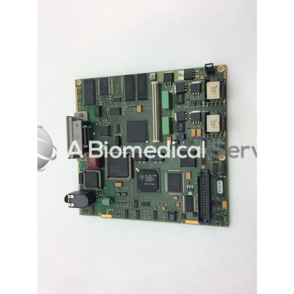 Philips M3046-66402 green patient monitor circuit board with black and silver electronic components for monitoring devices