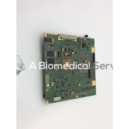 Philips M3046-66402 green patient monitor circuit board with gold connectors and black integrated circuits