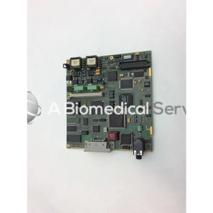 Philips M3046-66402 monitor circuit board with green circuit patient monitor circuit and black silver components in gray housing