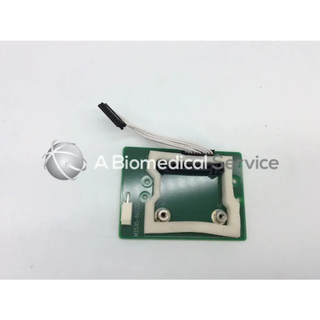 Green rectangular pcb board with beige plastic housing and black wire connector philips m3535-60120 m3535-20120 rev