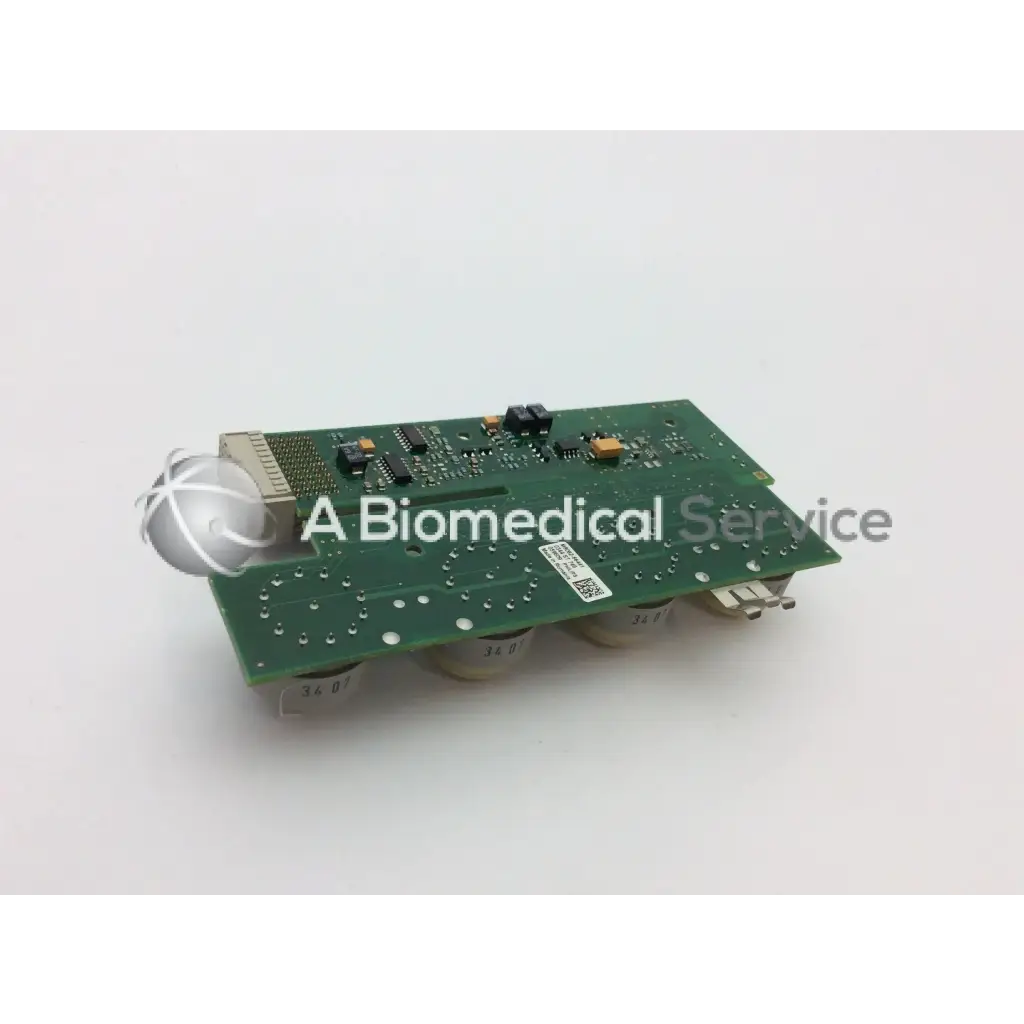 Green rectangular philips m8062-66441 side module circuit board with silver connectors and white spherical component
