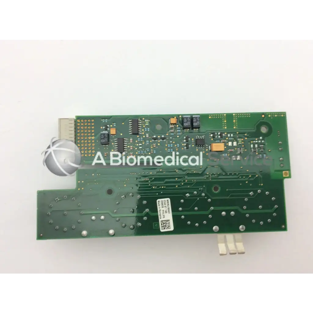 Philips m8062-66441 mp50 side module circuit board with green pcb and white label bearing a qr code