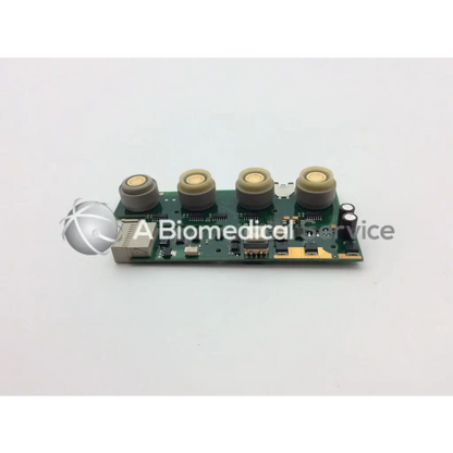 Philips M8062-66441 green module circuit board with four beige cylindrical capacitors and various electronic components