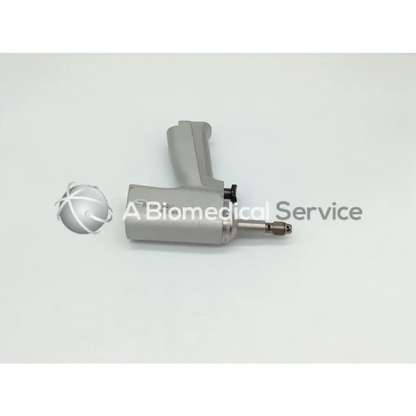 Gray ergonomic stryker system 5 double trigger rotary surgical drill with metallic tip and black adjustment knob