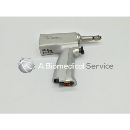 Stryker system 5 double trigger rotary drill in silver with textured grip and black trigger featuring engraved branding