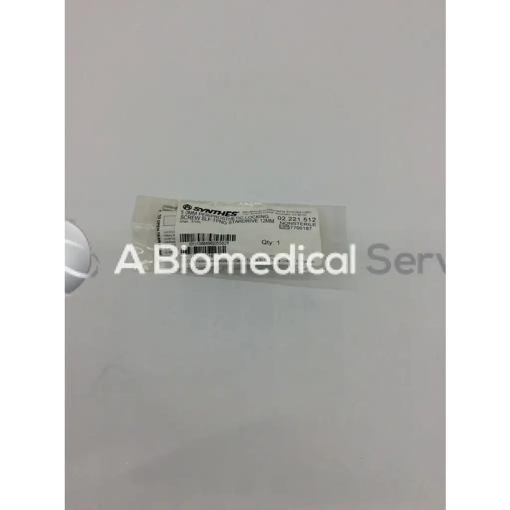 Synthes 5mm Periprosthetic locking screw SLF-TPING