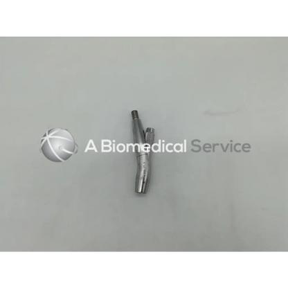 Silver synthes orthopedic surgical holder with textured grip and threaded tip for orthopedic surgical medical use