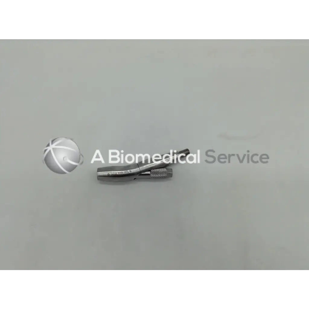 Silver synthes orthopedic surgical medical instrument with textured grip and curved shaft swiss model 355.16 holder