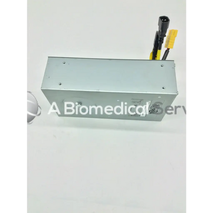 Silver metallic tripp lite hc150sl medical cart power supply 150w 120v with black and yellow connectors