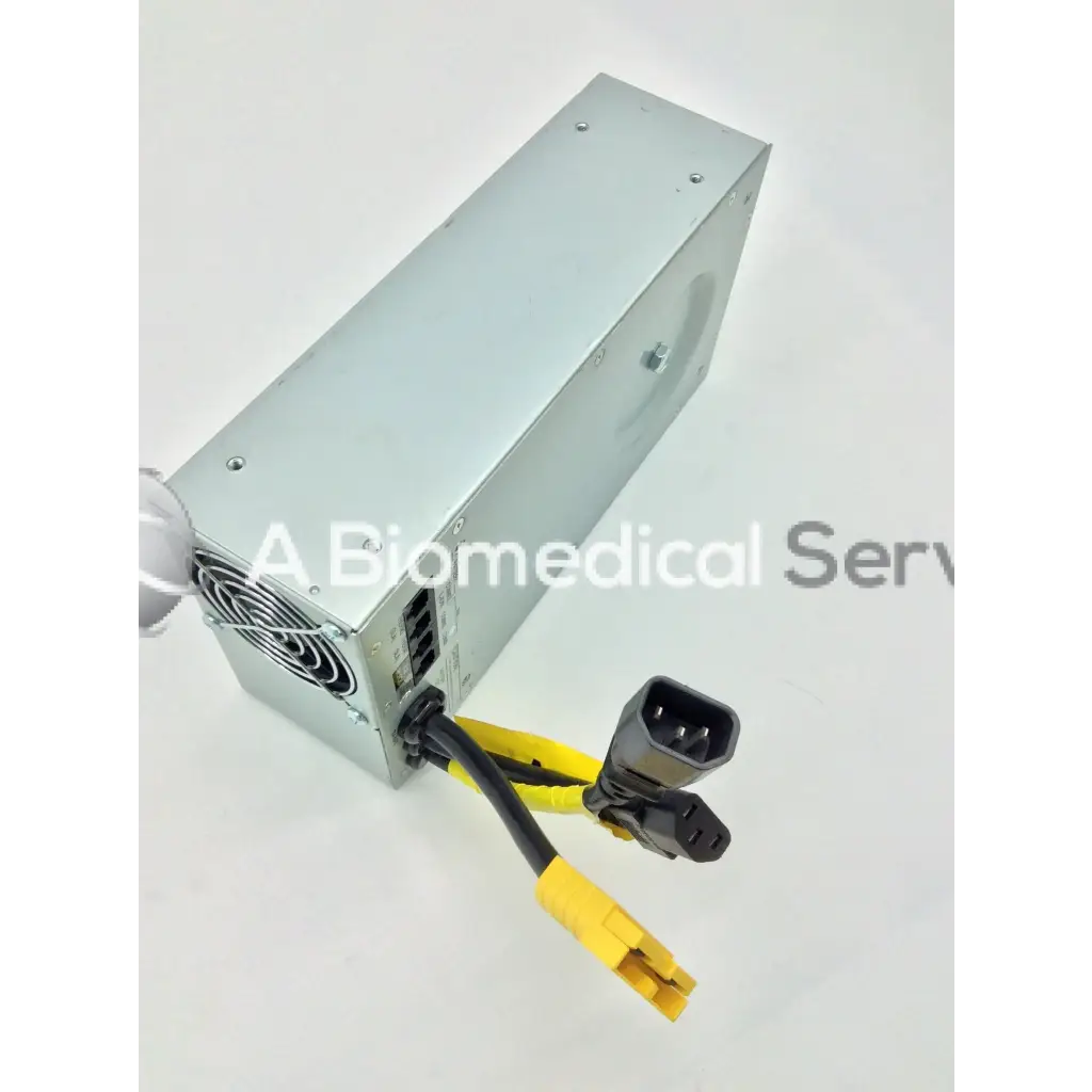 Silver metallic rectangular power supply unit with black and yellow cables for tripp lite hc150sl medical cart use