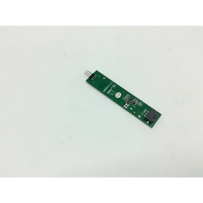 Green rectangular circuit board with black components and silver pins of tnm1r0014-a1-e controller product