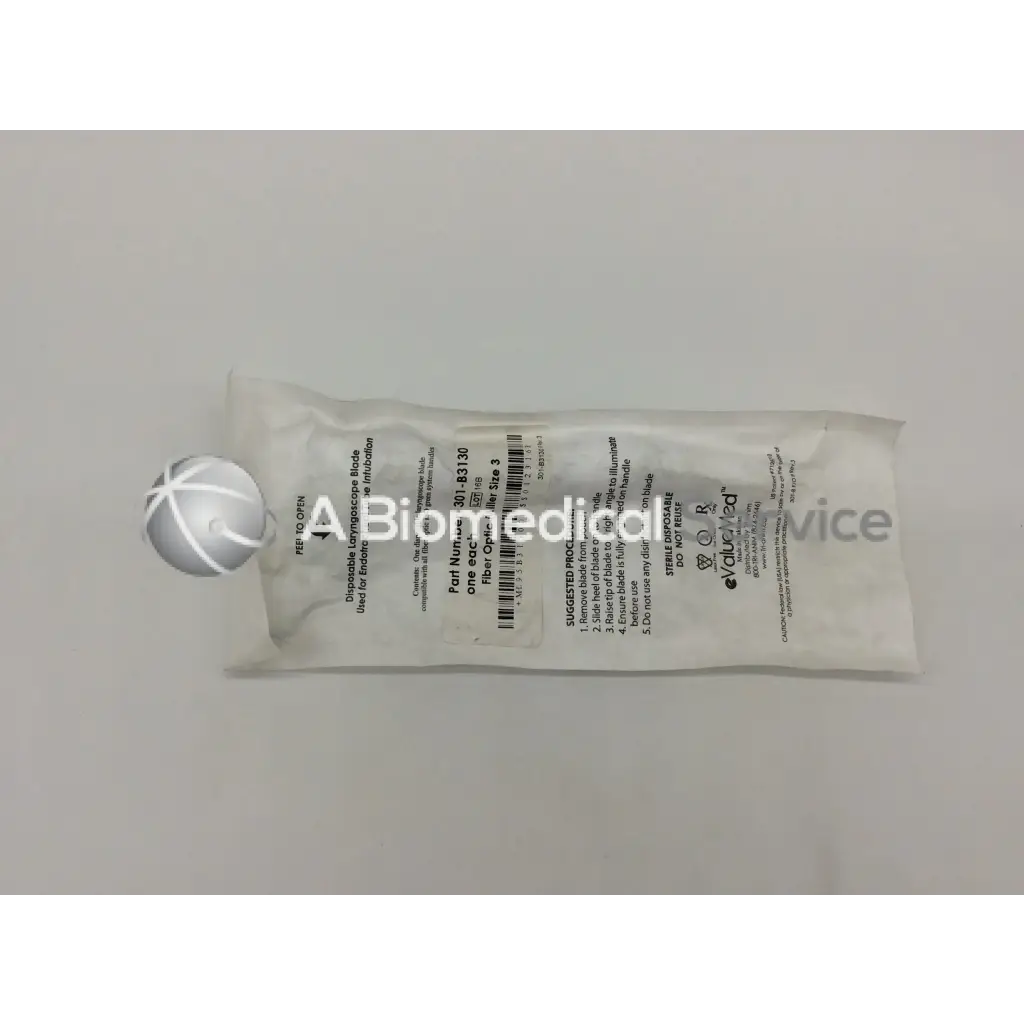 ValueMed Miller #3 Disposable Laryngoscope Blade 301-B3130