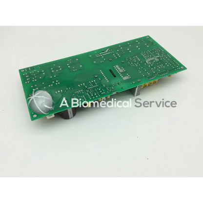 Green rectangular circuit board with silver soldered components and white sensor on vatech panoramic dental x-ray model vt-pwr-004
