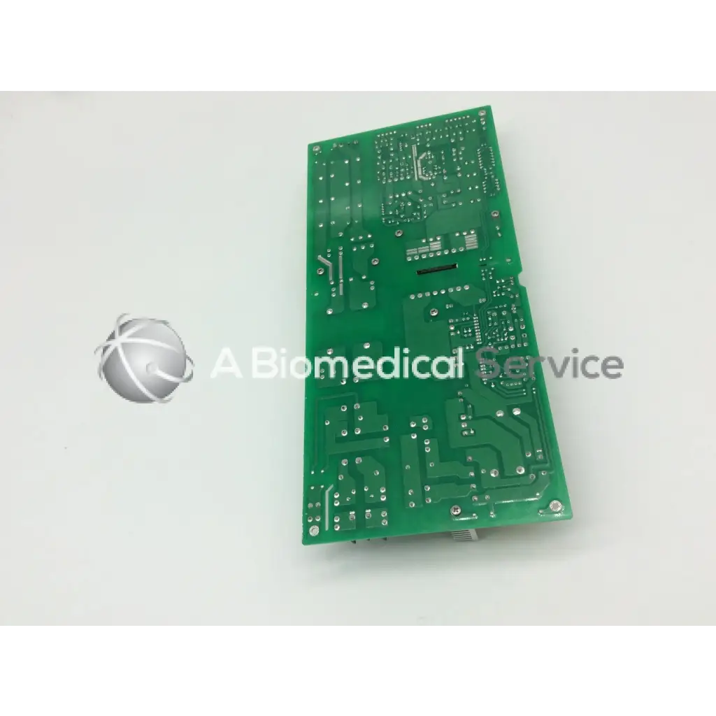 Green rectangular circuit board with silver solder points and slots for vatech panoramic dental x-ray model vt-pwr-004