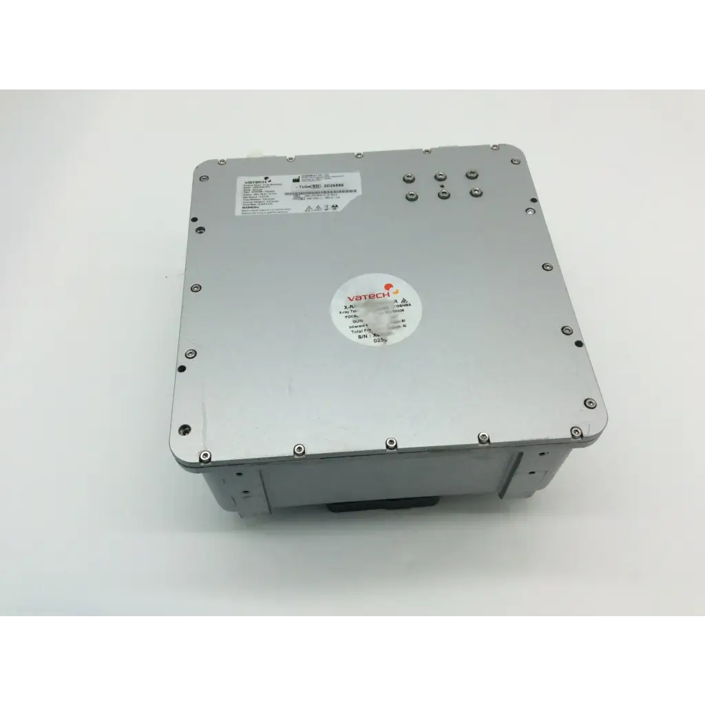 Silver metallic vatech industrial control box with circular brand sticker and screws for x-ray generator hdg-07b10t2