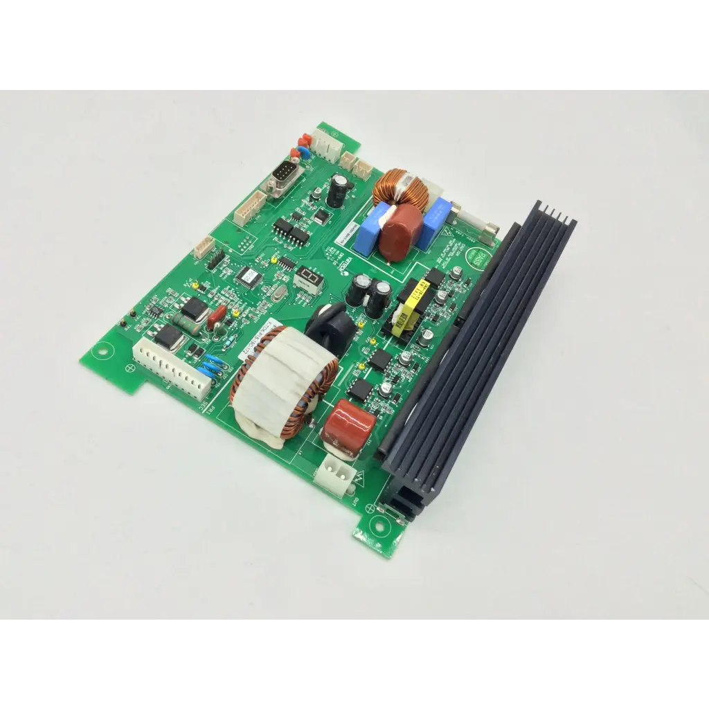 Green printed circuit board with capacitors resistors and heat sink for vatech inv-10 hd01 b1529-12b humanray
