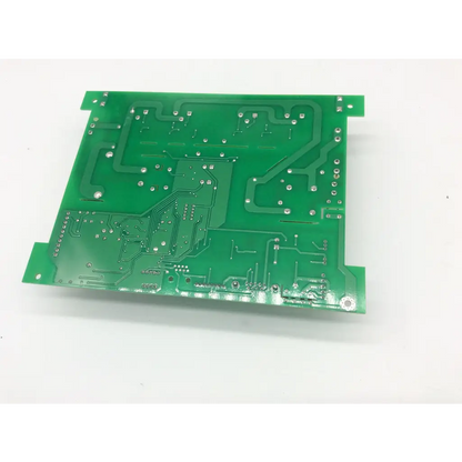 Green rectangular printed circuit board with silver solder pads and copper traces for inv-10 hd01 b1529-12b humanray