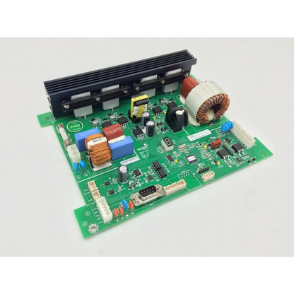 Green printed circuit board with black heat sink and capacitors in vatech inv-10 hd01 b1529-12b humanray x-ray device