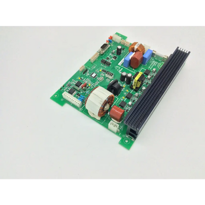 Green printed circuit board with capacitors resistors and heat sink in vatech inv-10 hd01 b1529-12b humanray
