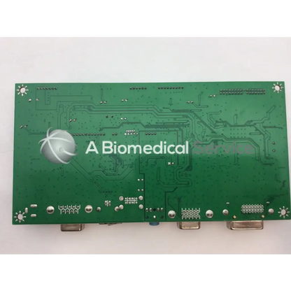 Green rectangular vb-1518 4417113200f5 qd96 circuit board with silver components and white biomedical services logo e198919 board