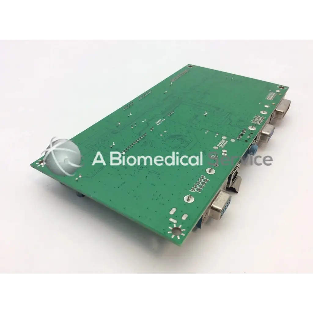 Green rectangular vb-1518 4417113200f5 qd96 circuit board with silver connectors and white spherical component e198919 board