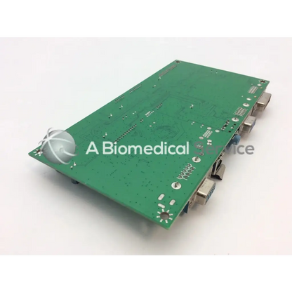 Green rectangular vb-1518 4417113200f5 qd96 circuit board with silver connectors and white spherical component e198919 board