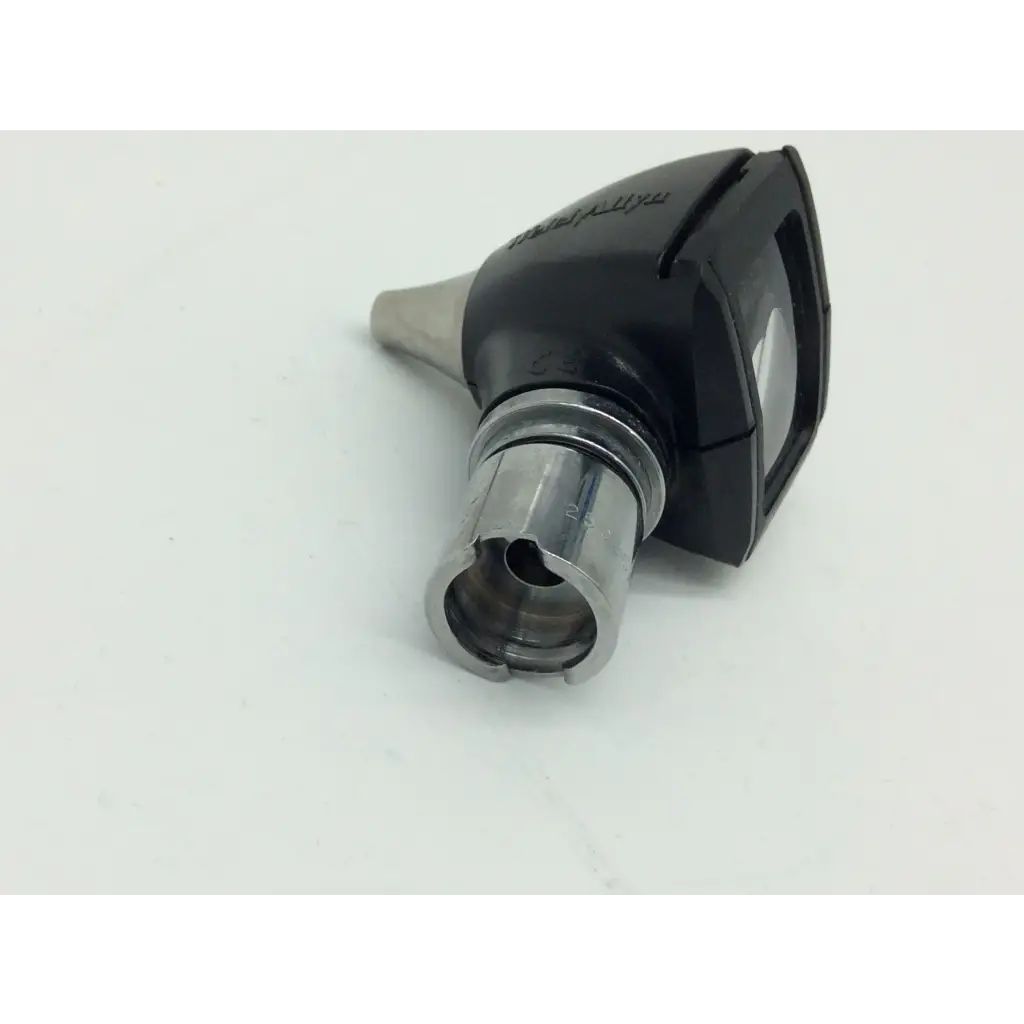 Black and silver welch allyn diagnostic otoscope head with sleek ergonomic design for precise ear examination