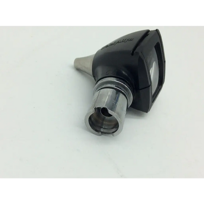 Black and silver welch allyn diagnostic otoscope head with sleek ergonomic design for precise ear examination