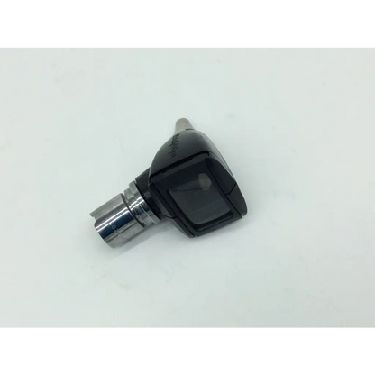 Black plastic welch allyn 25026 diagnostic otoscope head with metallic silver tip and connector for medical use