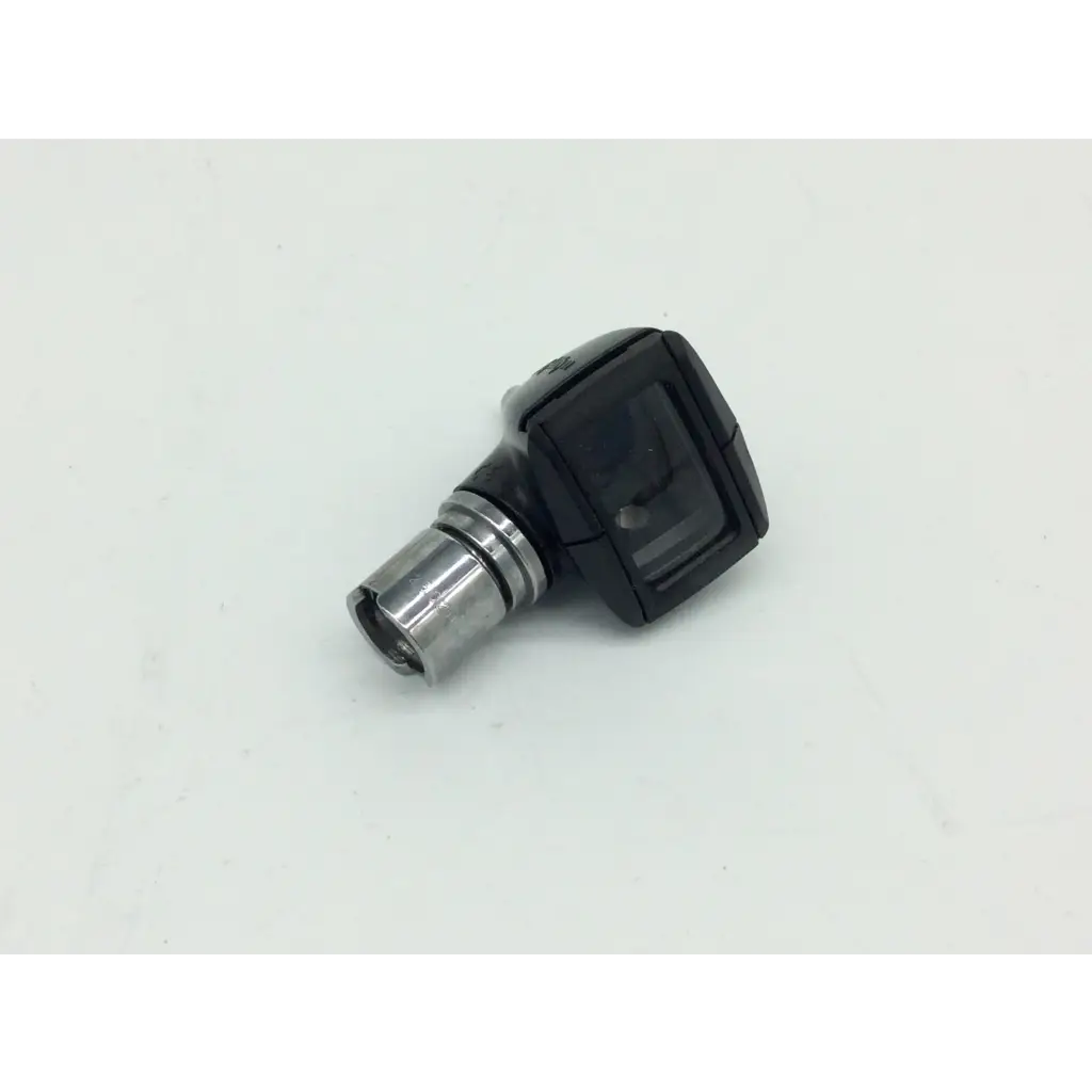 Welch Allyn 25026 diagnostic otoscope head with matte black handle and metallic silver cylindrical tip